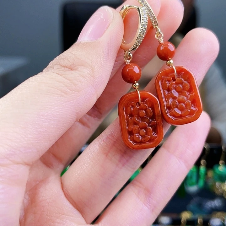 翡翠耳饰未镶嵌饰品