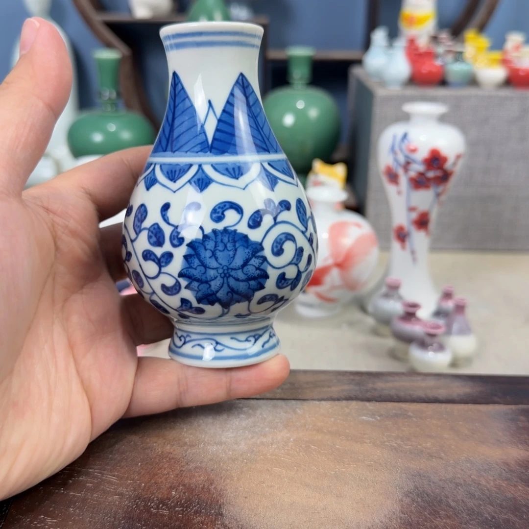 陶瓷手工小花器摆件