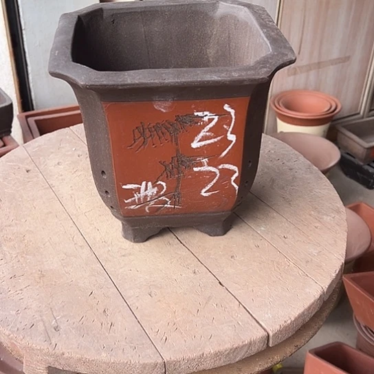 紫砂花盆透气花盆