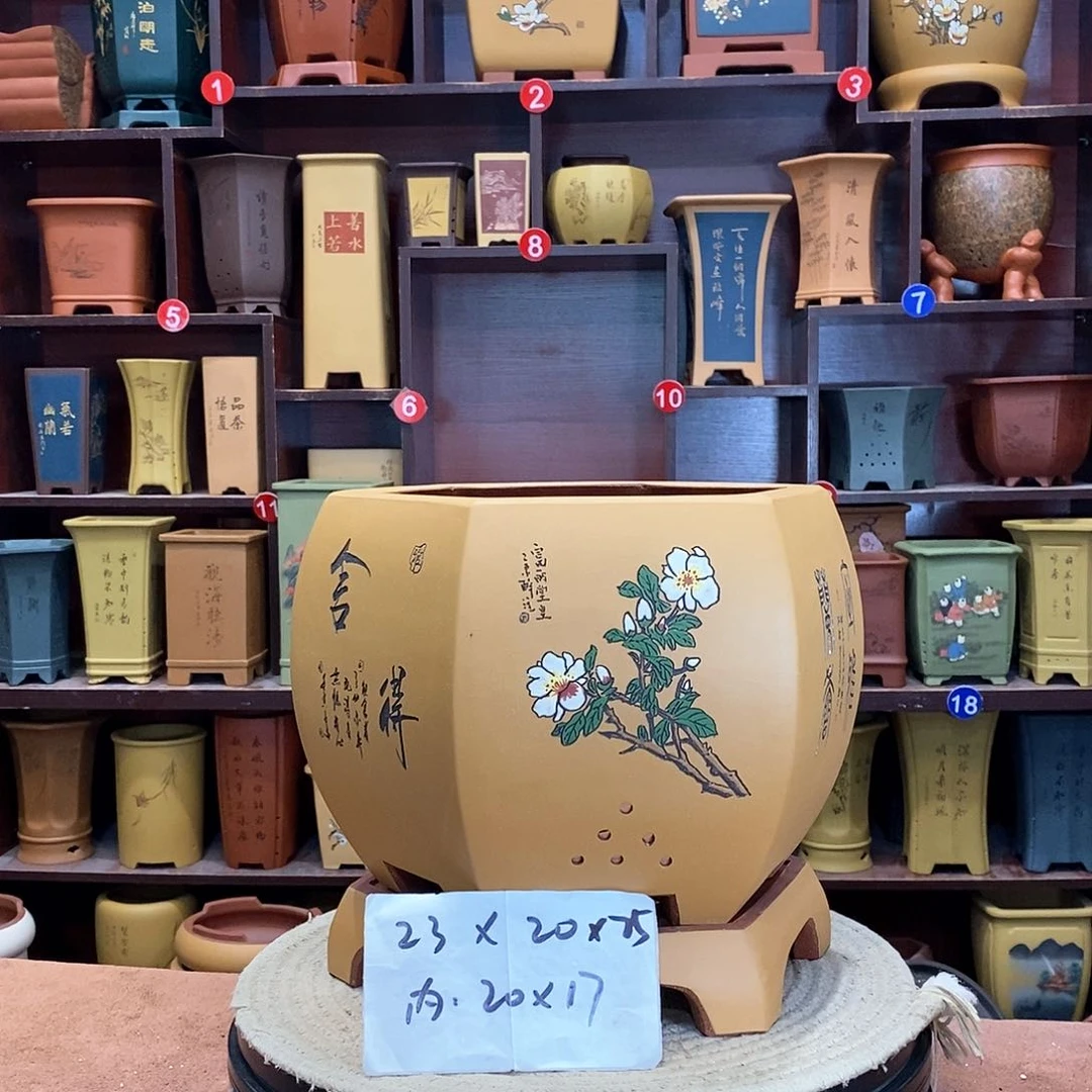 紫砂花盆紫砂花盆