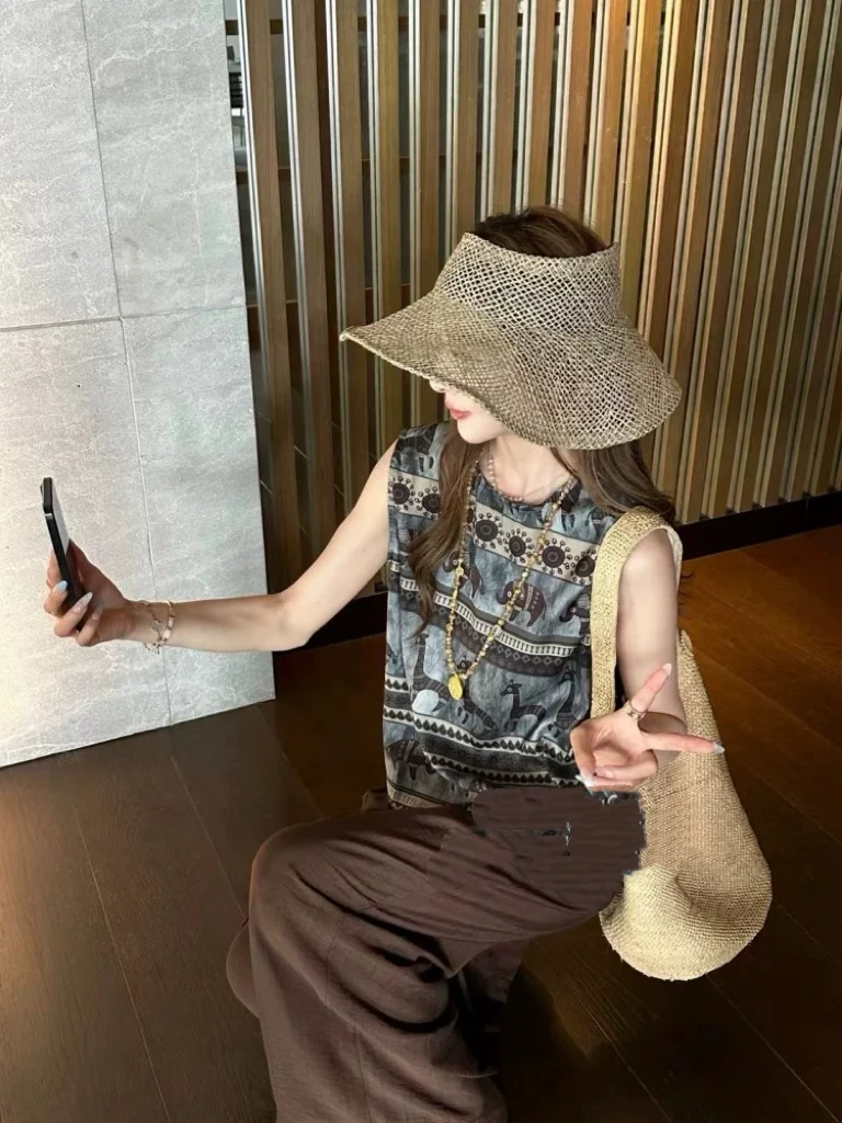 张金家网红洋气减龄薄料透气两件套新中式套装