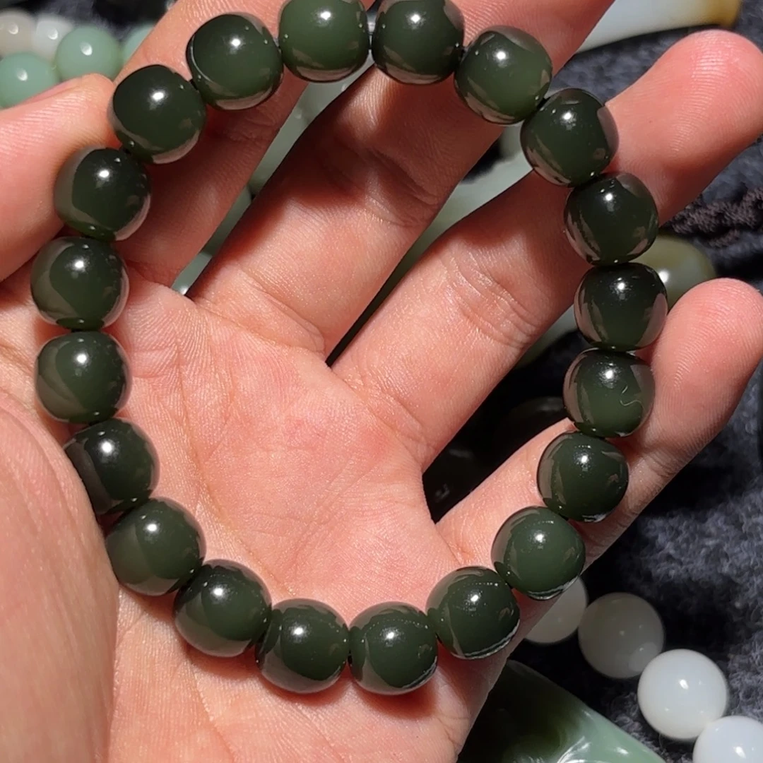 和田玉未镶嵌手链