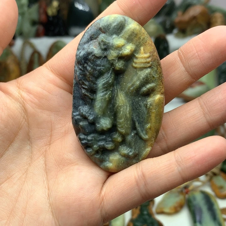 岫岩河磨玉（透闪石质玉）挂件未镶嵌