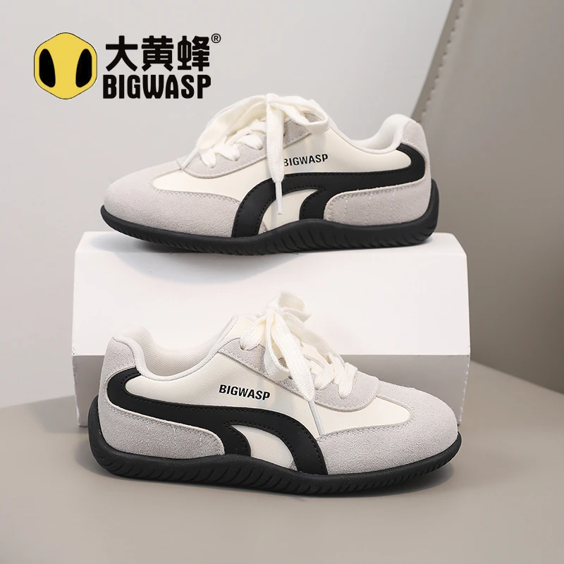 大黄蜂童鞋男女童板鞋2025秋季新款德训鞋休闲鞋儿童鞋子宝宝鞋潮