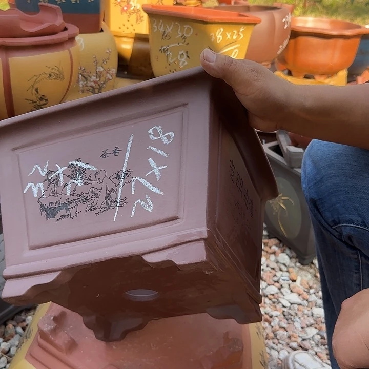 紫砂花盆紫砂花盆