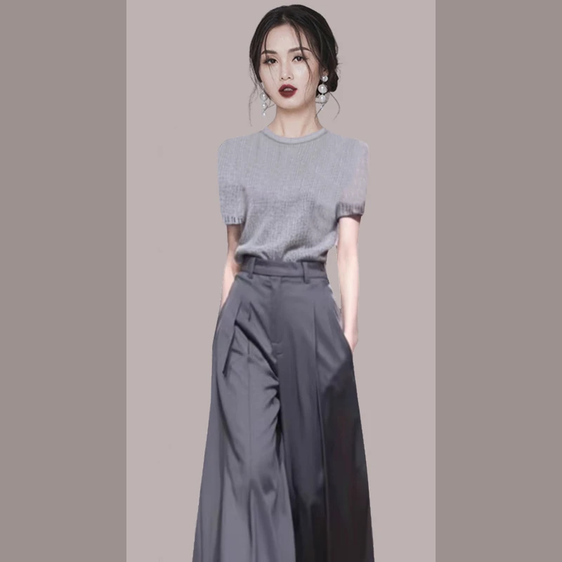 冷淡系高级感酷飒拽姐穿搭套装小众不撞款女2025新款夏季超火ootd