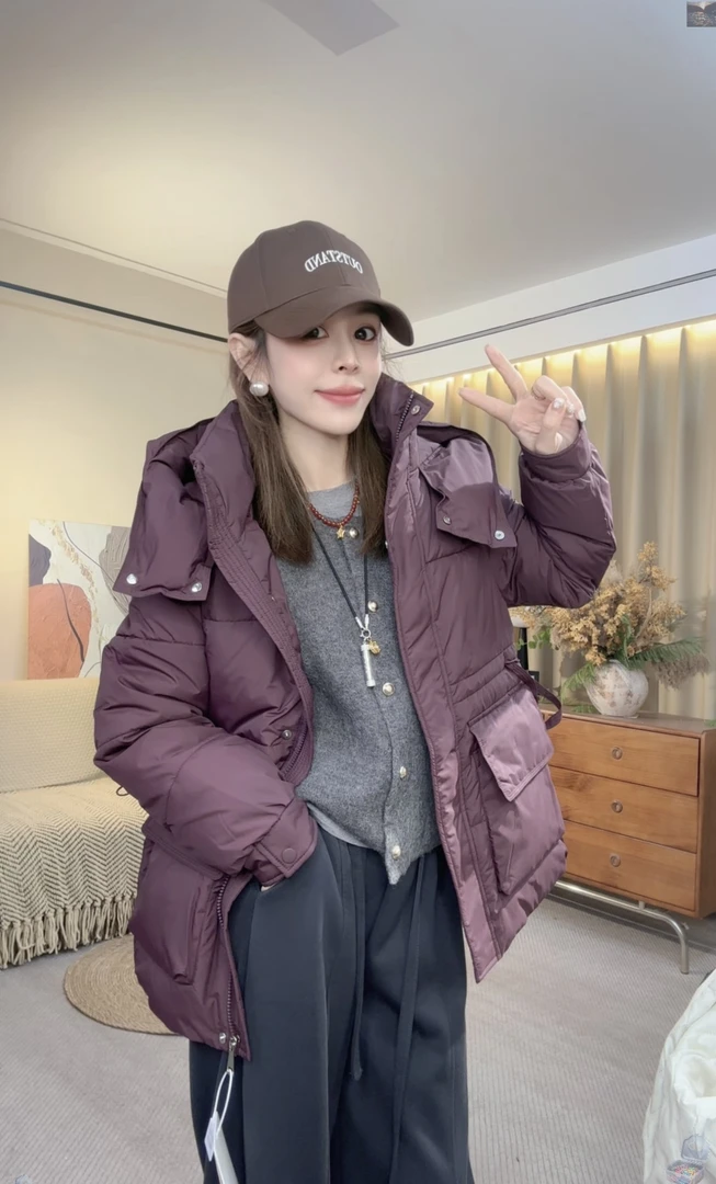 中长款轻职风加厚棉衣外套休闲收腰小个子大码女棉衣过冬保暖宽松