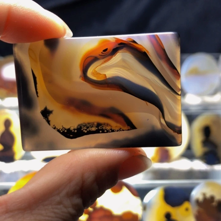 合金玛瑙/玉髓珠宝奇石26