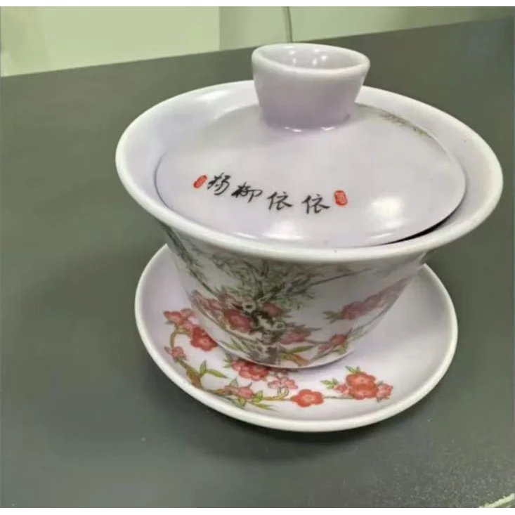 陶瓷复古式精品杨柳依依-盖碗功夫茶具@1081