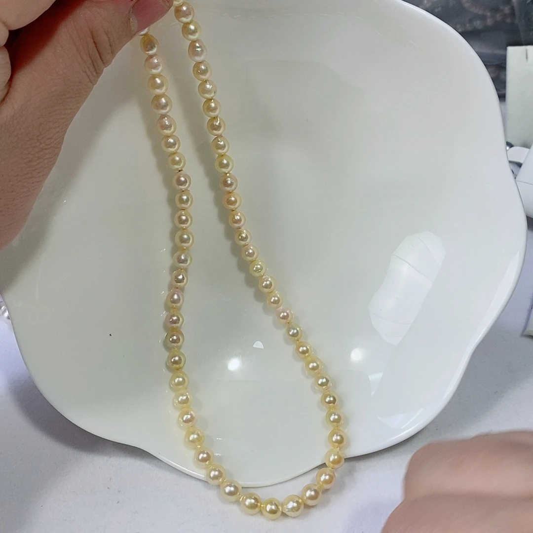 海水珍珠颈饰银S925镶嵌