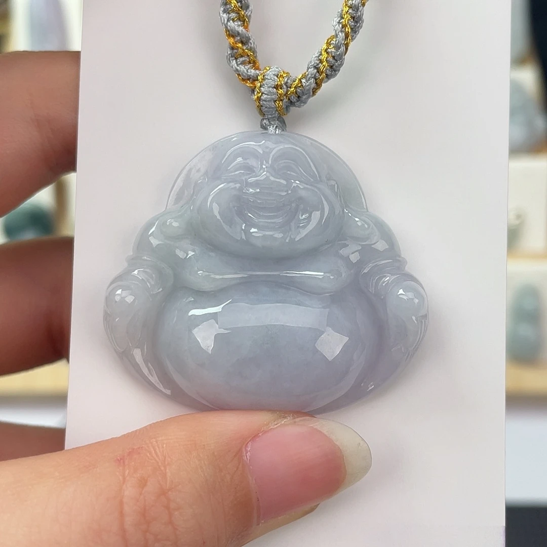 翡翠未镶嵌颈饰佛公