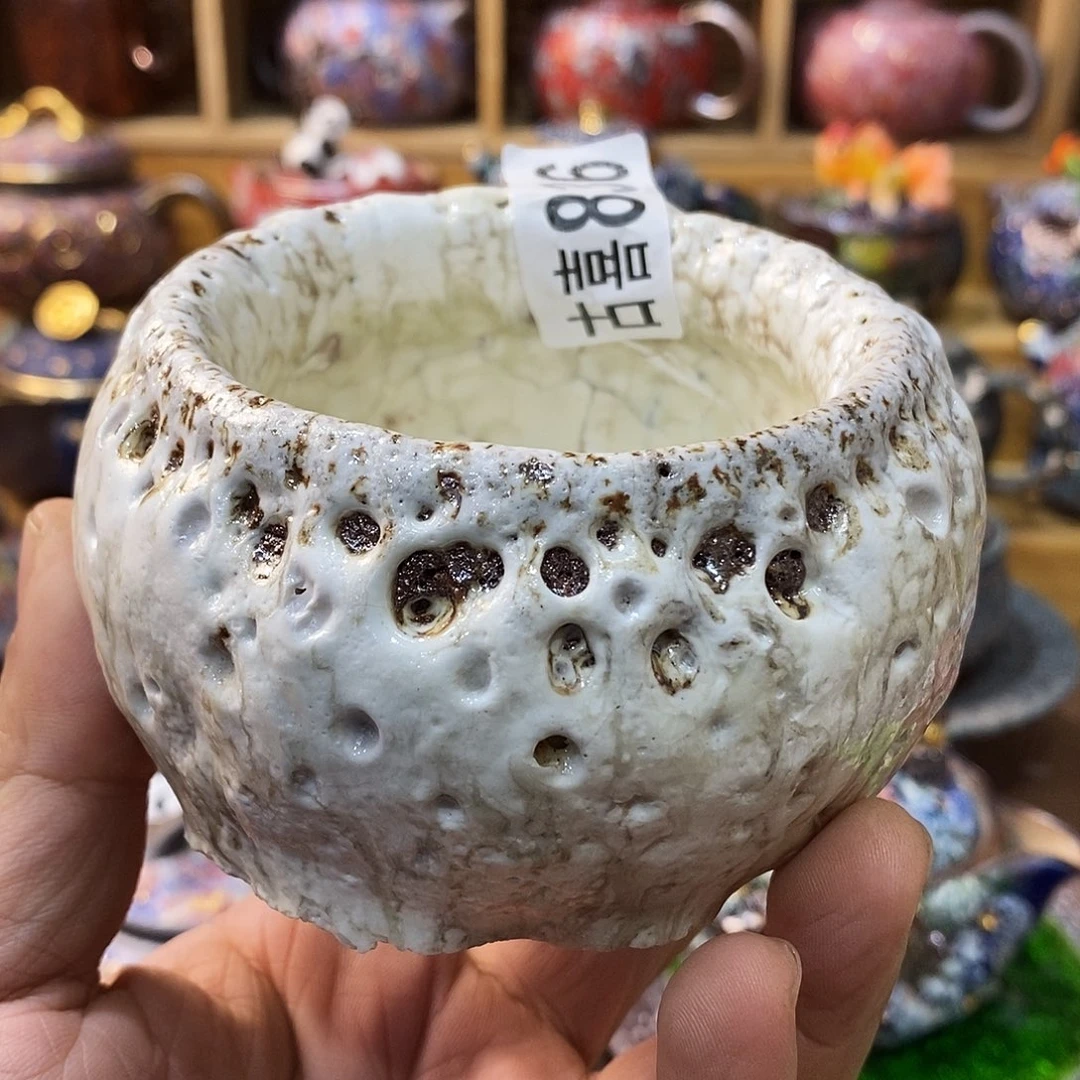 粗陶柴烧志野茶器