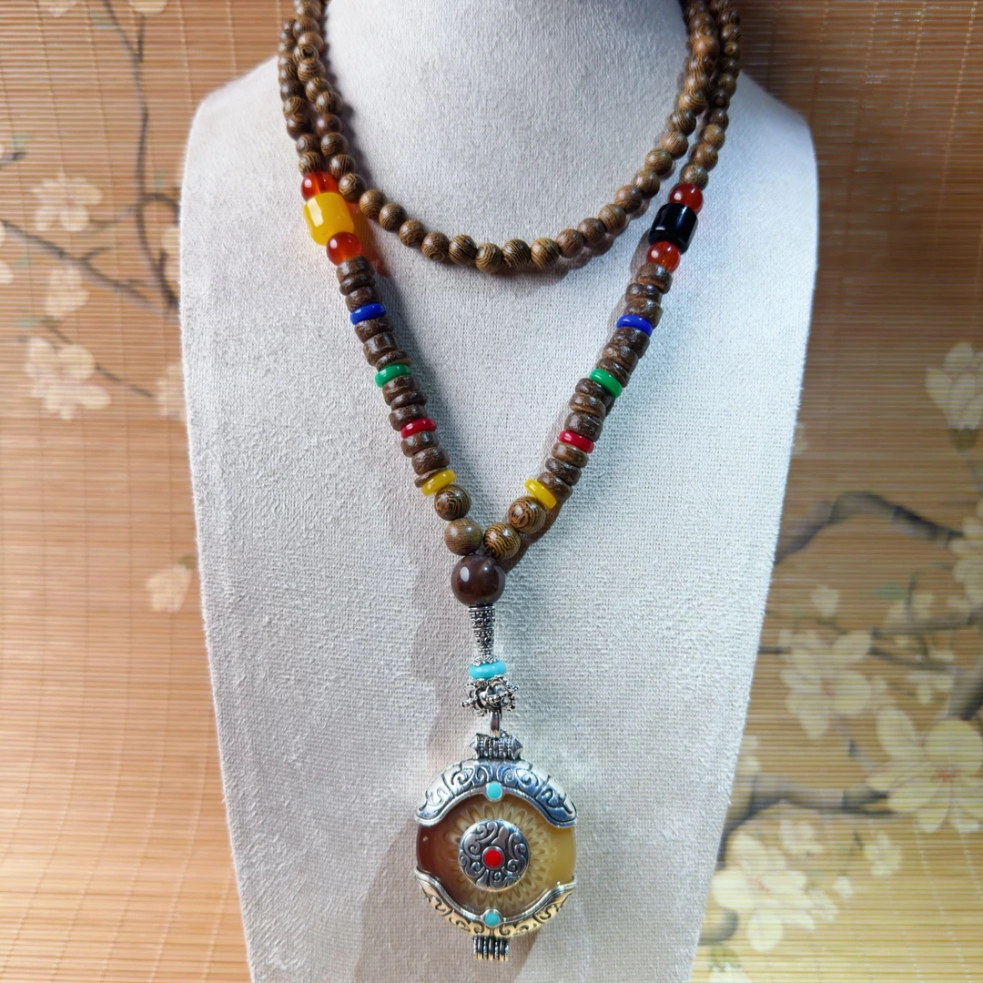 DA 1216 藏式平安福木珠链（无礼盒）