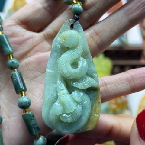 岫玉挂件未镶嵌挂件