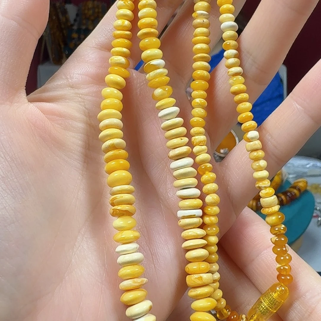 蜜蜡项链未镶嵌项链