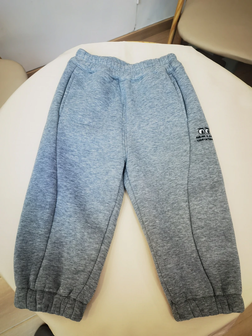 男童休闲缩腿裤加绒外穿裤