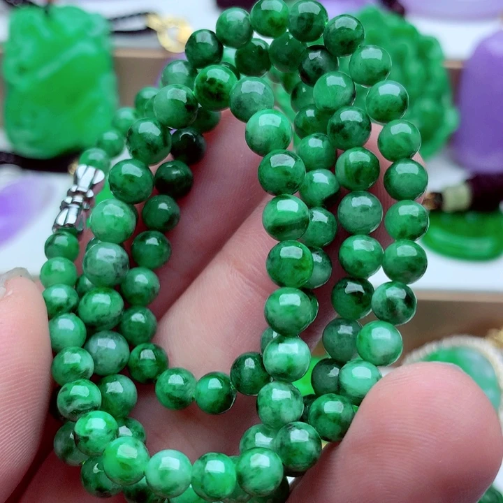 翡翠未镶嵌毛衣链