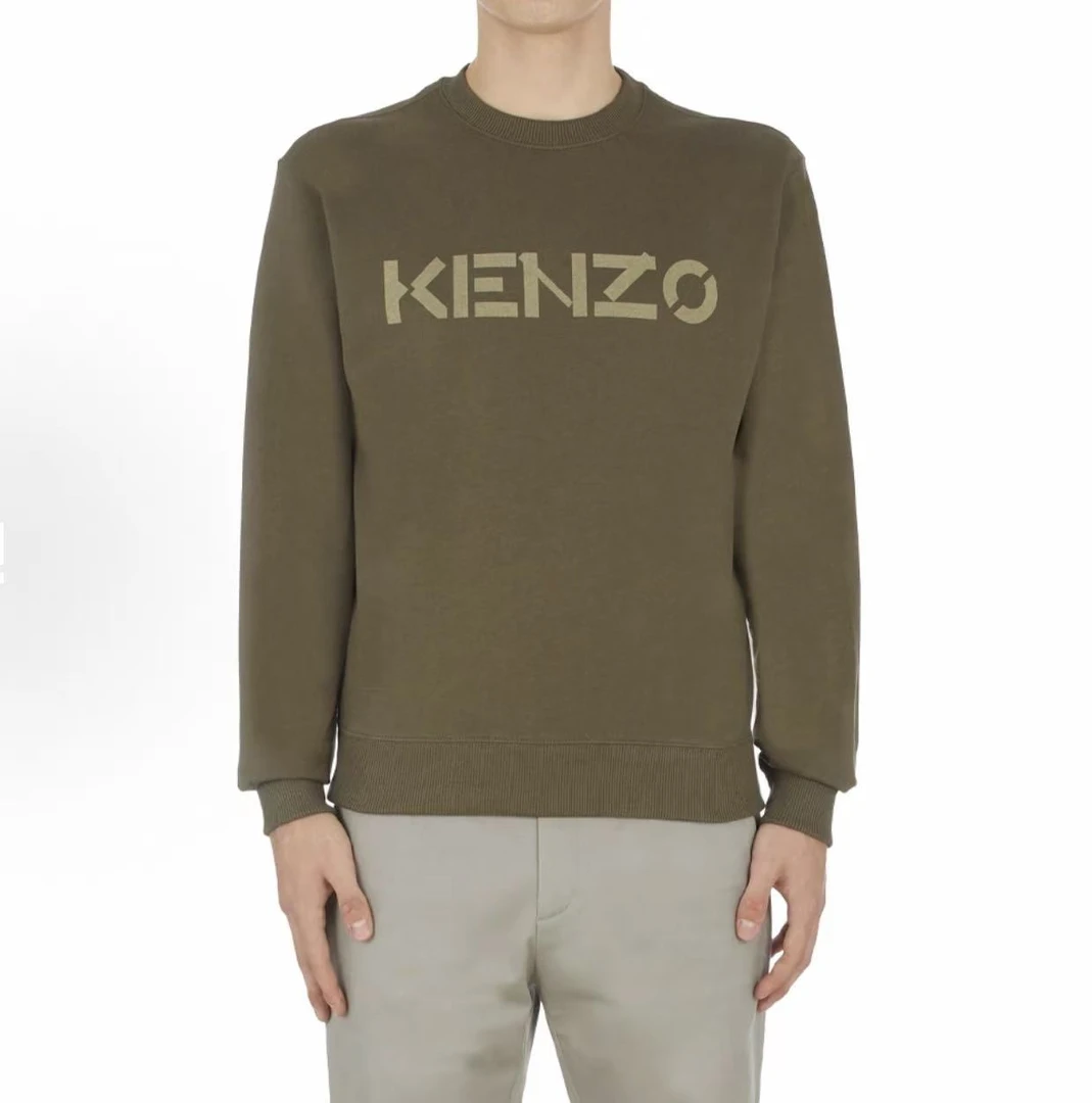 未使用 KENZO/肯佐 KENZO胸前字母绿色卫衣