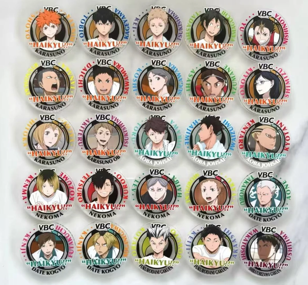 【日谷】排球少年 VBC,亚克力徽章（代拆不退换）正版