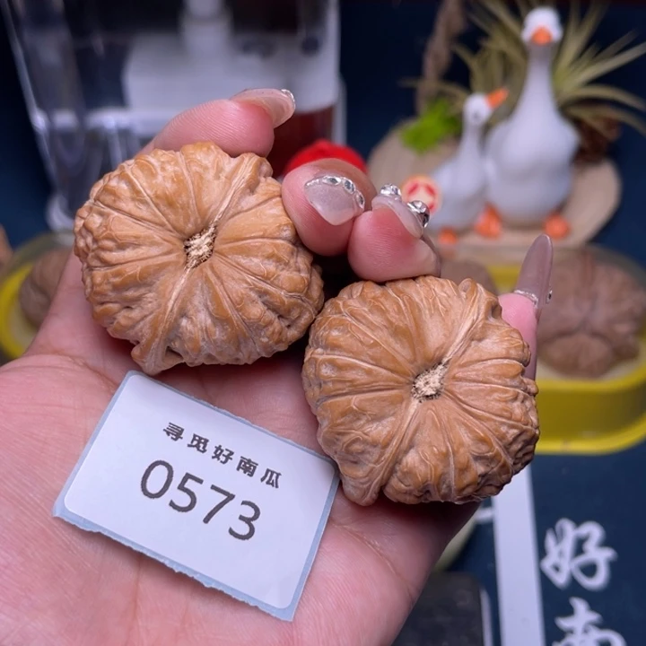 把件文玩核桃南瓜墩43-0573