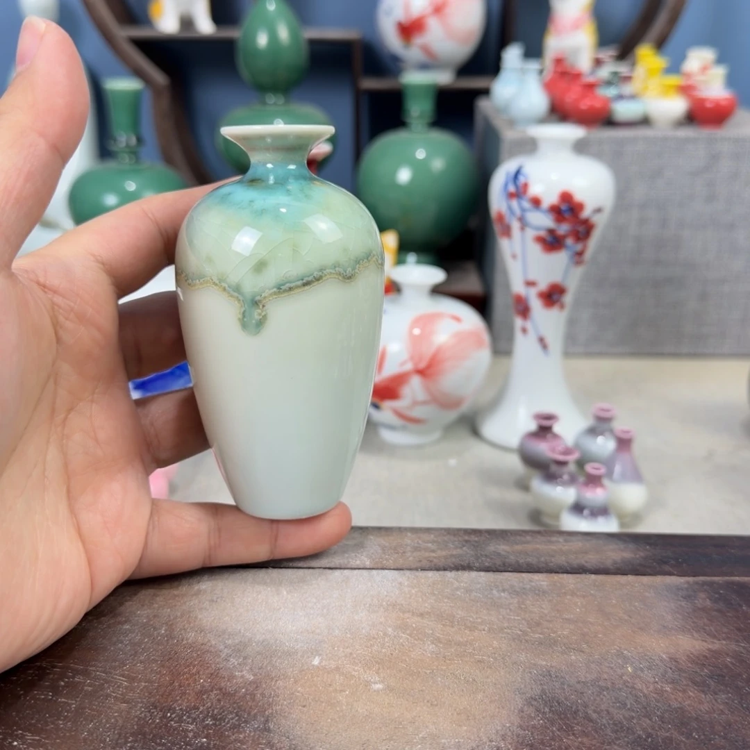 陶瓷手工小花器摆件