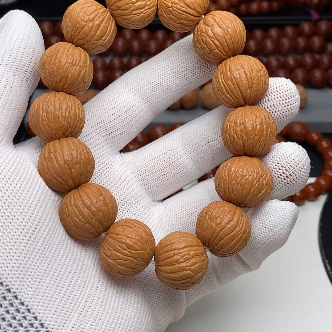 手串猴头核桃〖大凤羽〗19边度高同尺