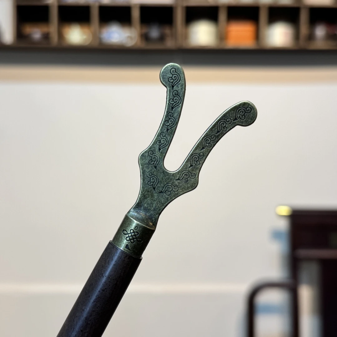 [壶叉]铸铁壶专用壶叉实木把柄防烫夹