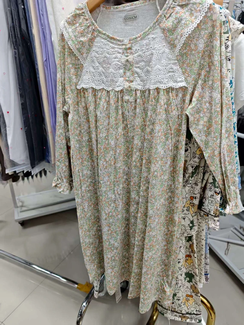 【阿亮暖心选】613JQ2406波咔琪儿童薄款碎花长袖夏季睡衣家居服套