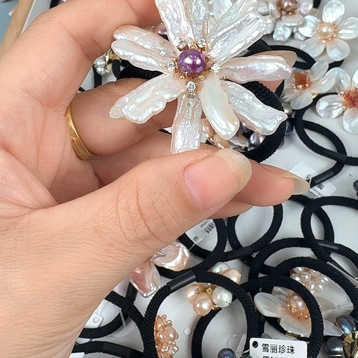 七***珠发饰未镶嵌淡水珍珠