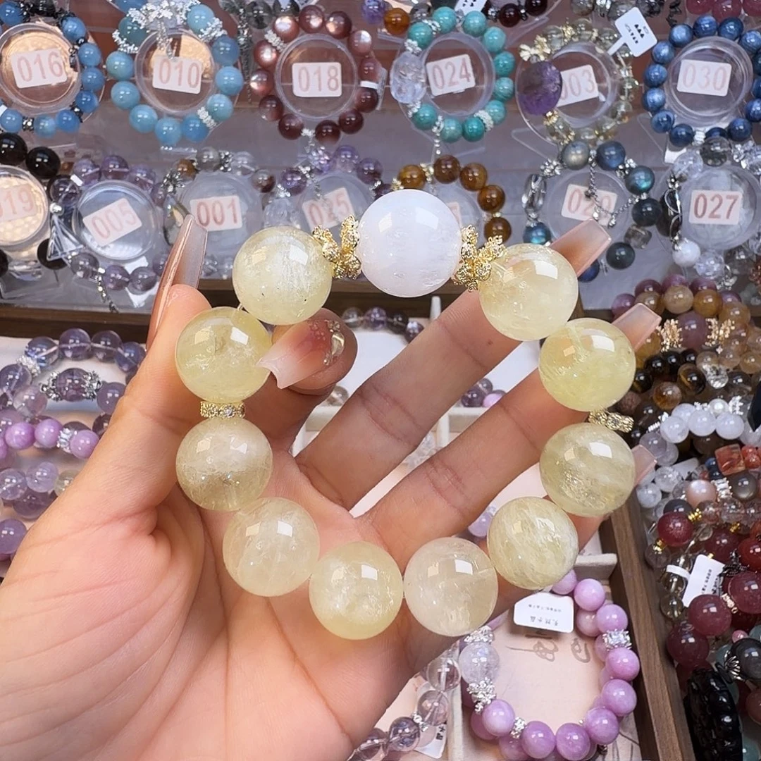 水晶手链合金黄水