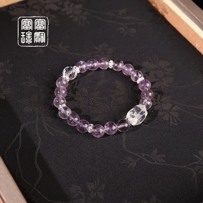 【漫漫紫】富富珠宝 水晶百搭手串（天然珠宝多样性发）
