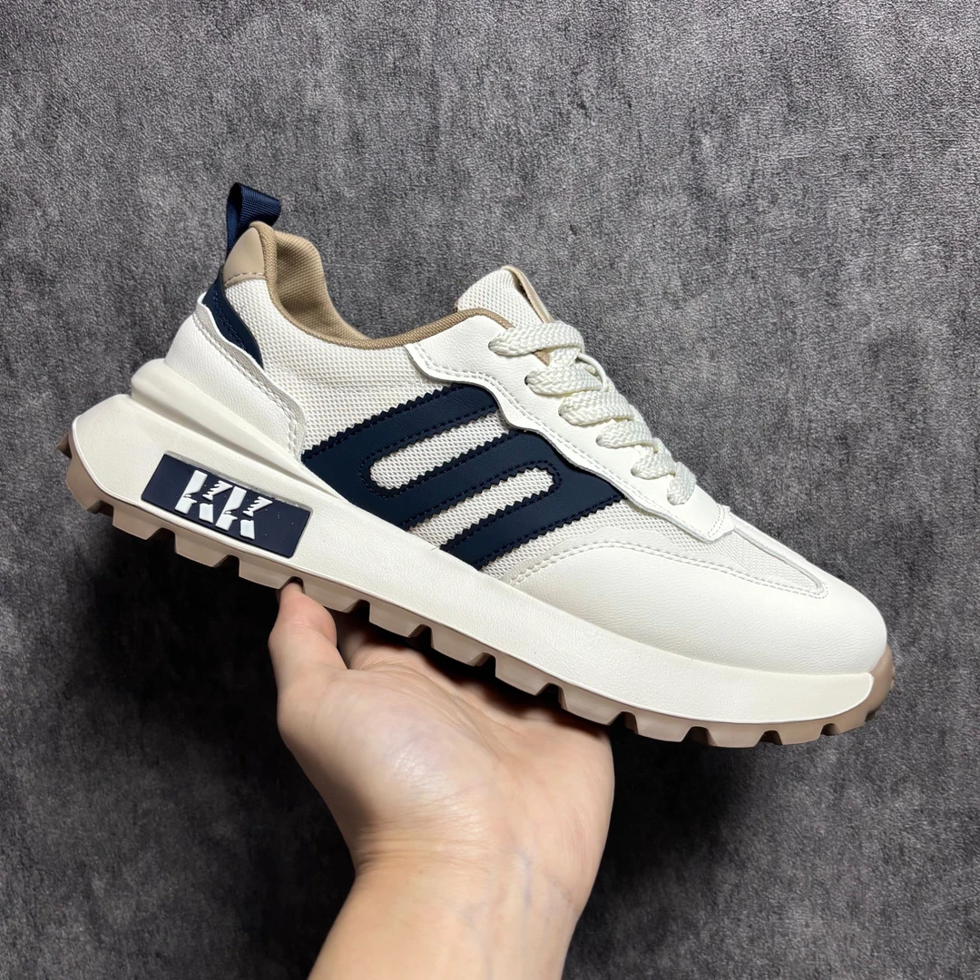 2025春季夏季男士网面透气时尚休闲运动鞋男鞋百搭轻便软底潮鞋