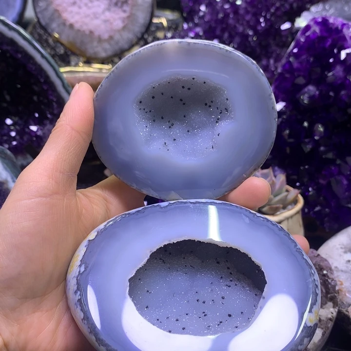 水晶福利蓝晶盆未镶嵌