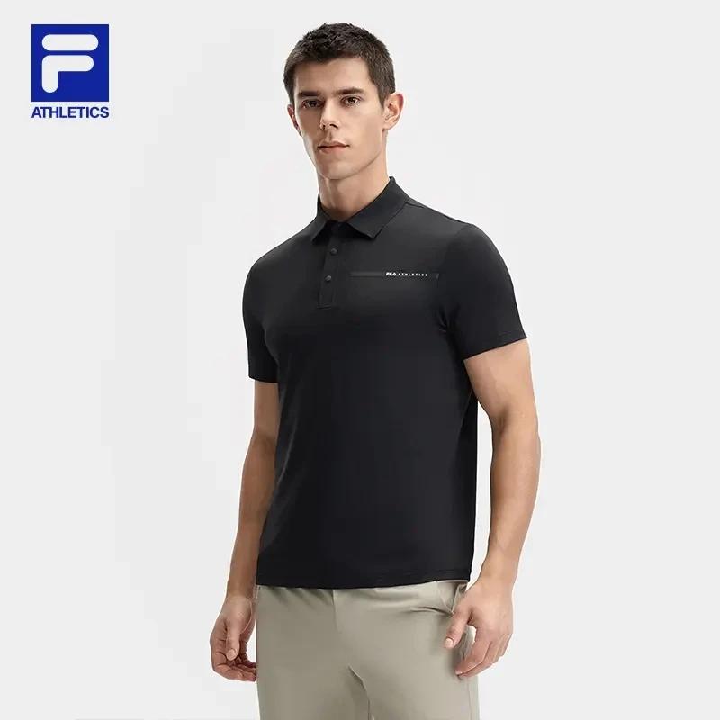 Fila/斐乐新品夏季男子【百搭针织短袖T恤】运动上衣A11M521104F