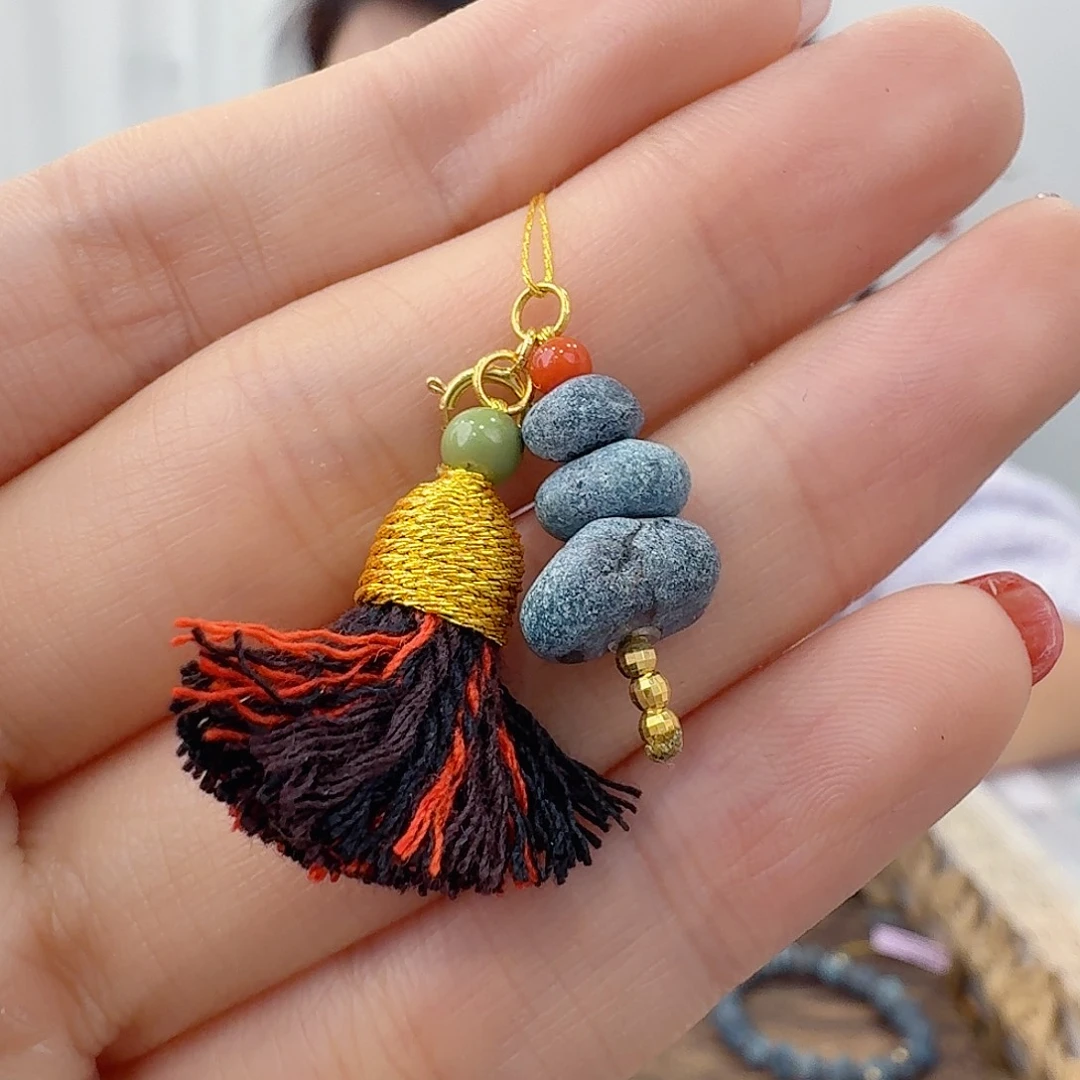 绿松石18K金镶嵌珠宝奇石