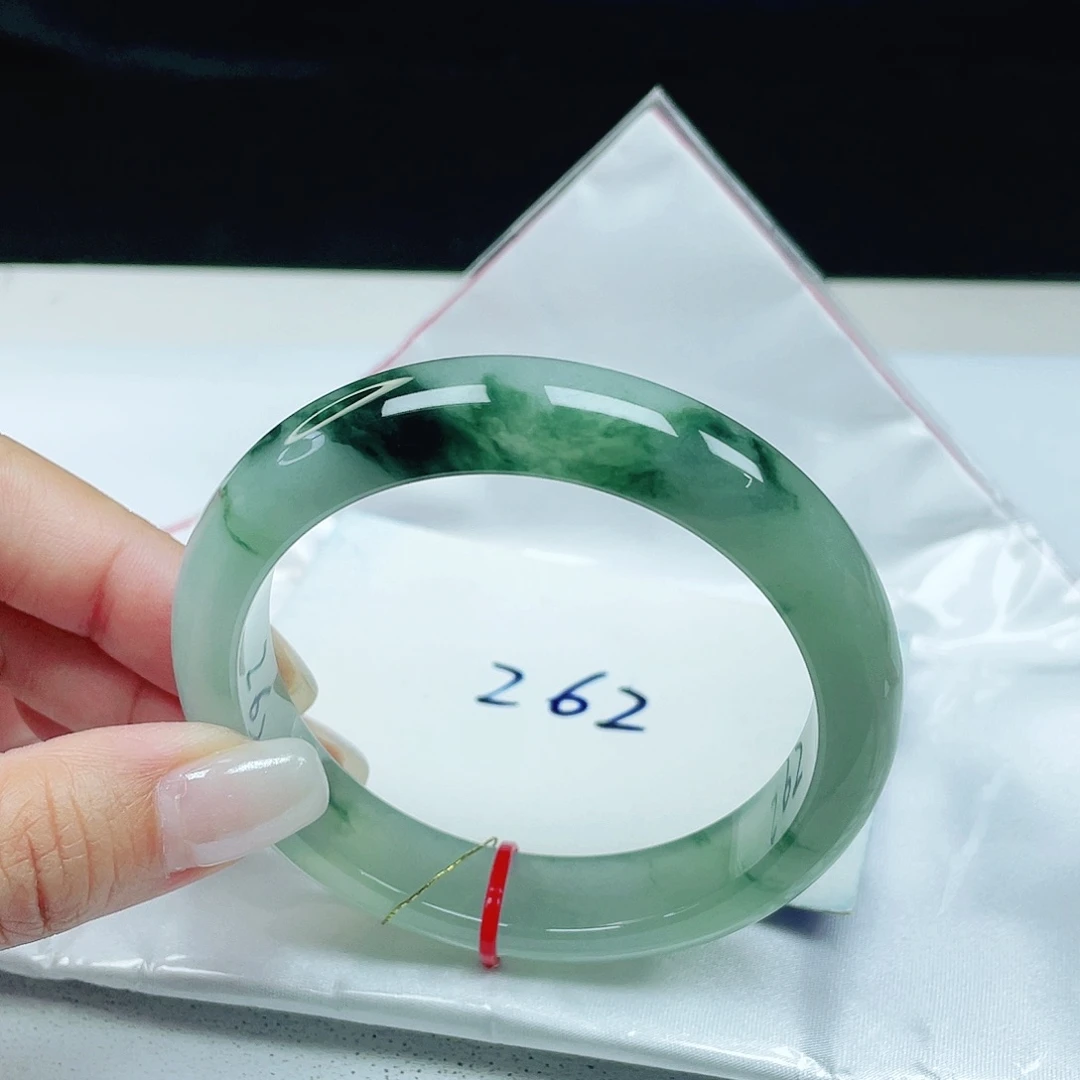 翡翠未镶嵌手镯 正圈58