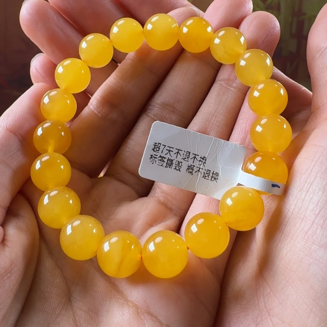蜜蜡毛衣链未镶嵌