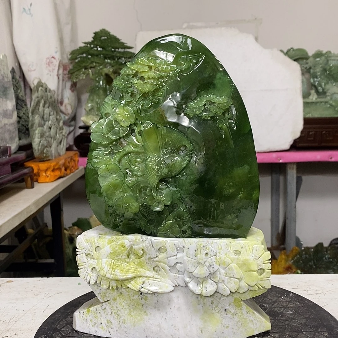 超***我玉玉未镶嵌居家摆件