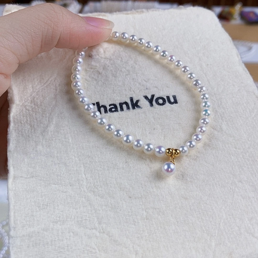 淡水珍珠手绳银S925镶嵌