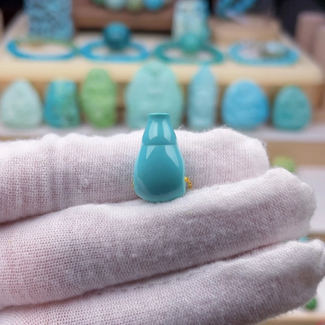 未镶嵌绿松石珠宝奇石10.4毫米