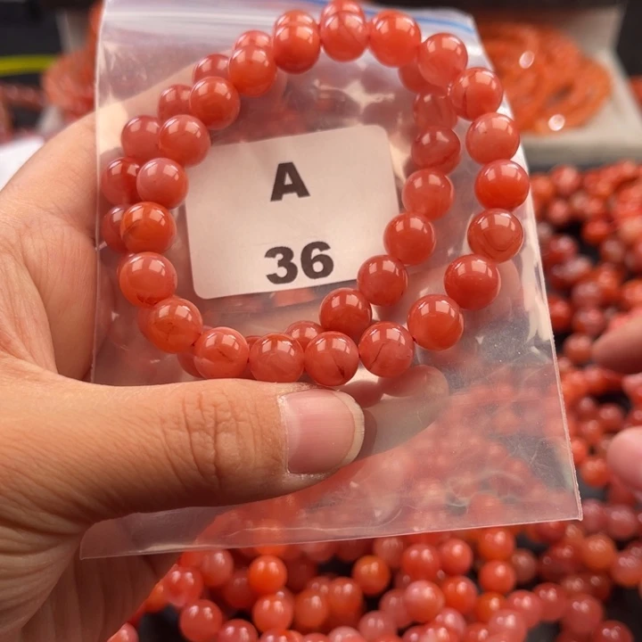 南红玛瑙未镶嵌多样性发货默认微瑕称重9mm2条