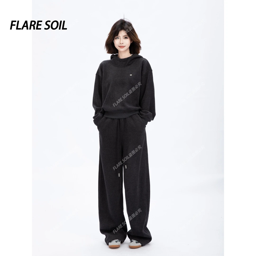 【FLARE SOIL】韩系运动帽衫套装秋冬穿搭感套装 T4855AB