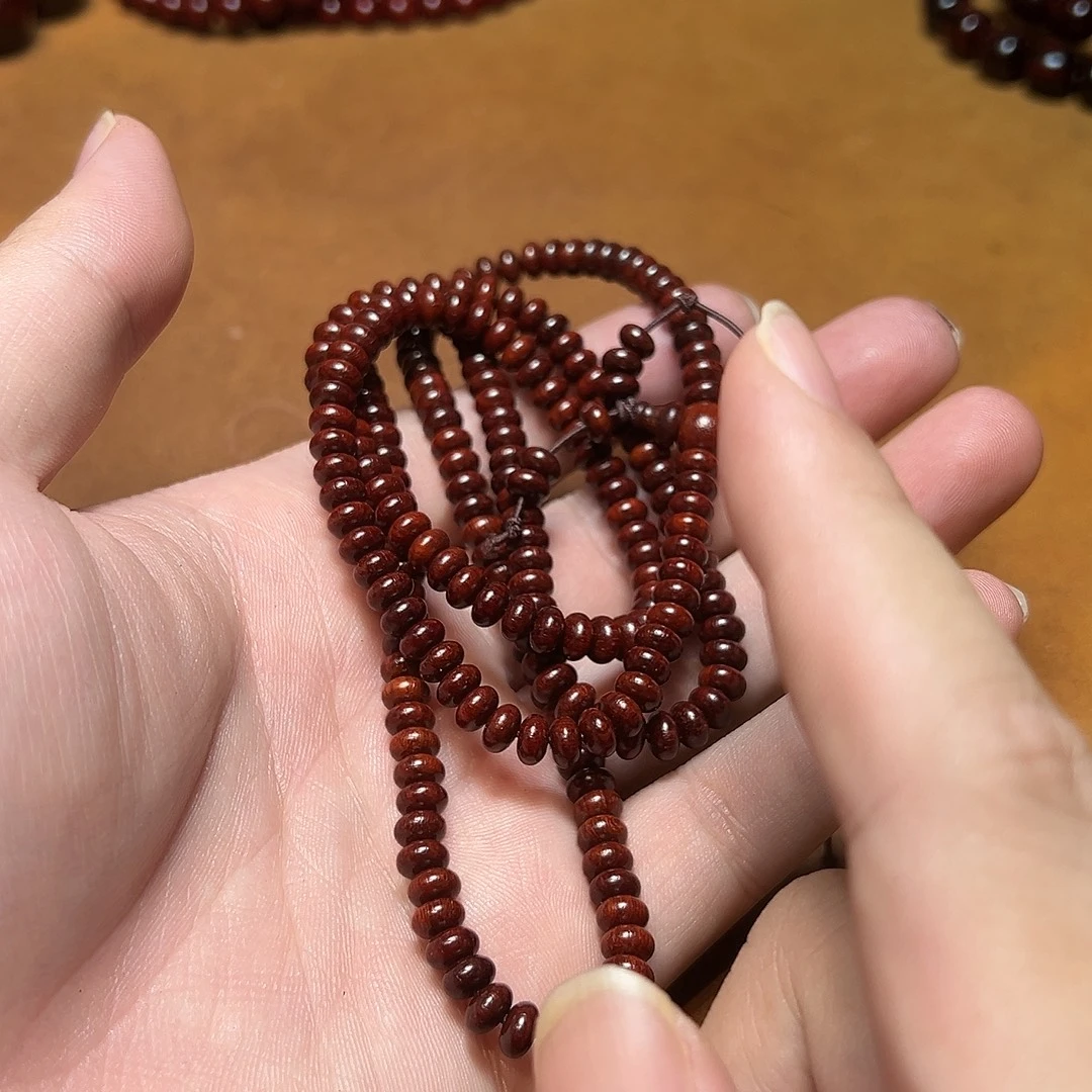 小叶紫檀手串/手链算盘珠泥料108