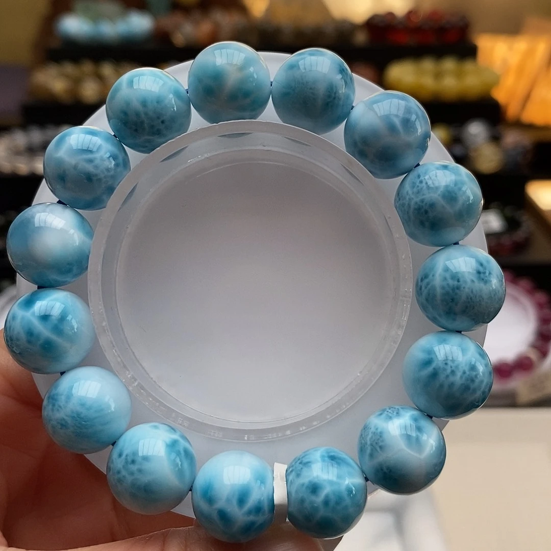 未镶嵌针钠钙石（海纹石）手链