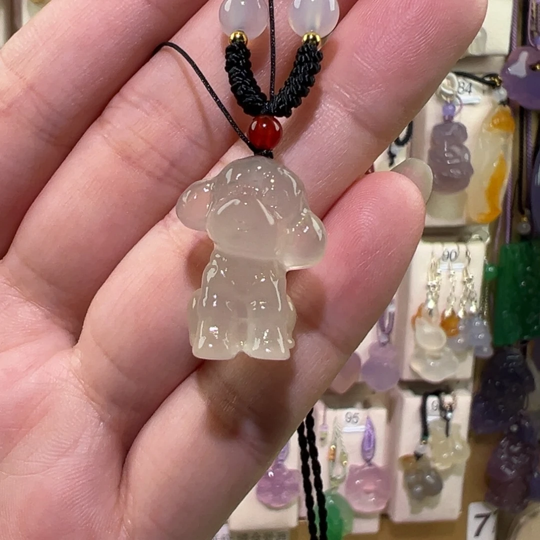 玛瑙/玉髓未镶嵌吊坠(赠链)