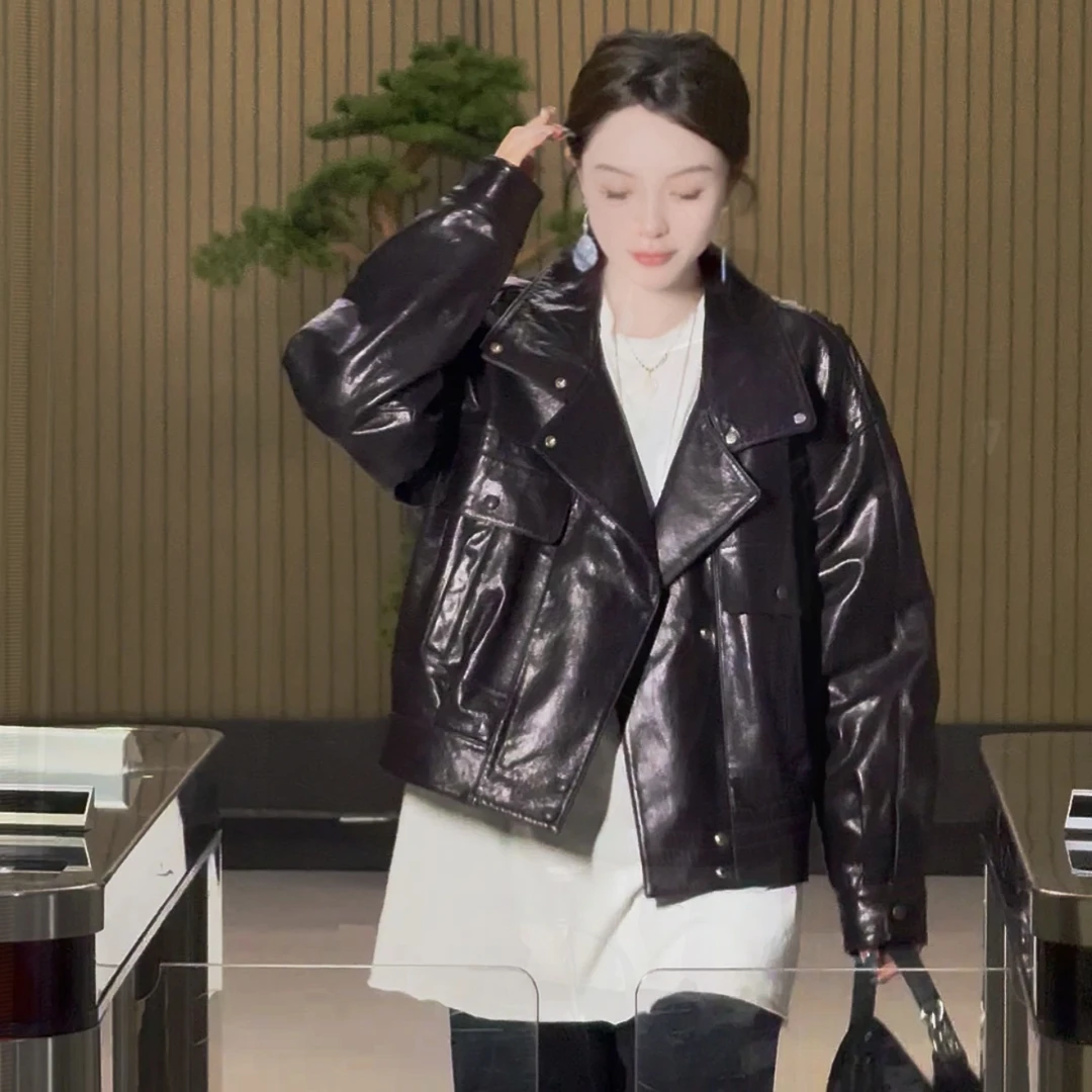 A字夹克！全植鞣进口绵羊皮外套！GZ6394