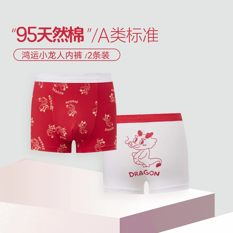 多多家幸运龙组合110码数男童内裤2条装