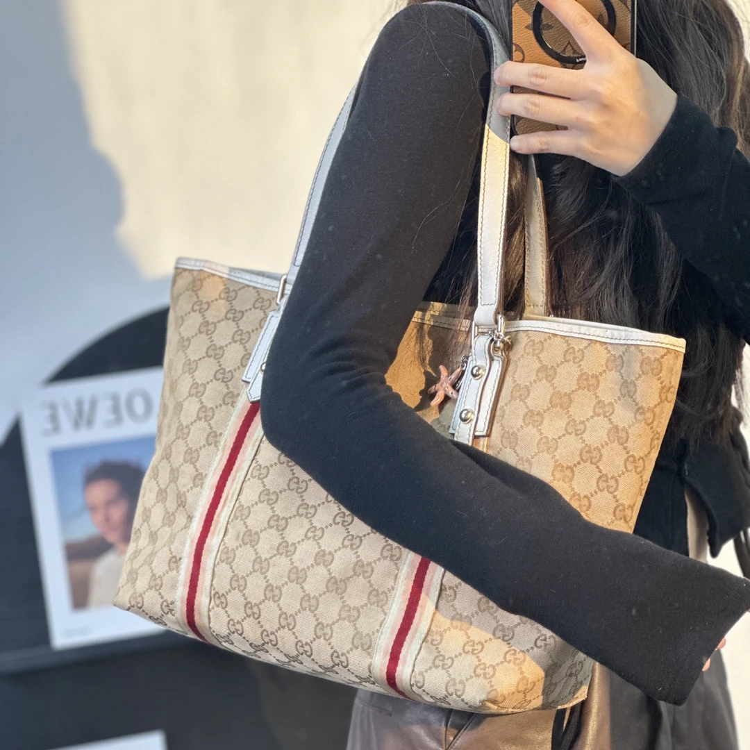 95新 GUCCI/古驰 海星单肩托特包/sk634