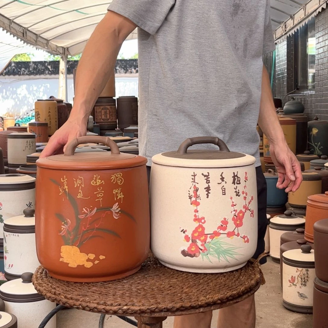 紫砂茶叶罐8 饼茶叶罐