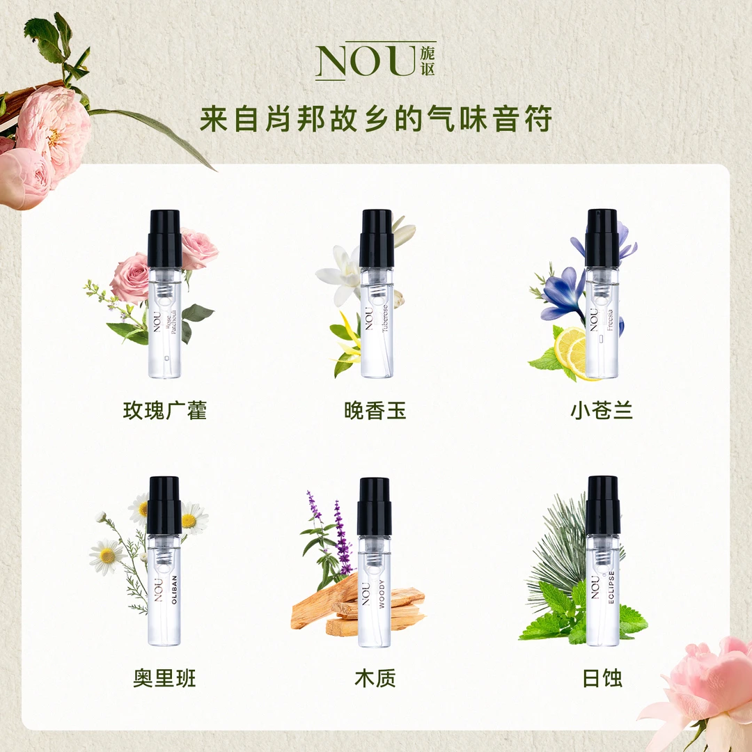 NOU旎讴波兰进口小众香水2ml试香小样便携持久留香经典中性